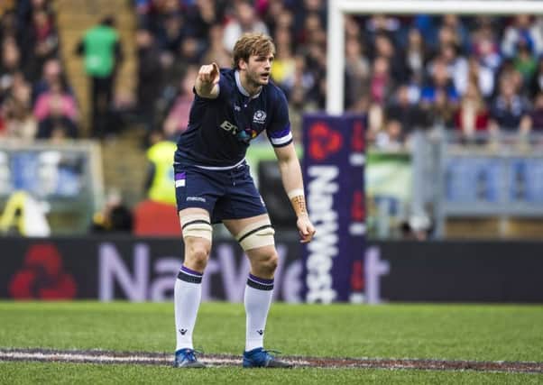 Richie Gray in action for Scotland during the 2018 Six Nations tournament - but could the lock be a doubt for next year's event? Picture: SNS Group