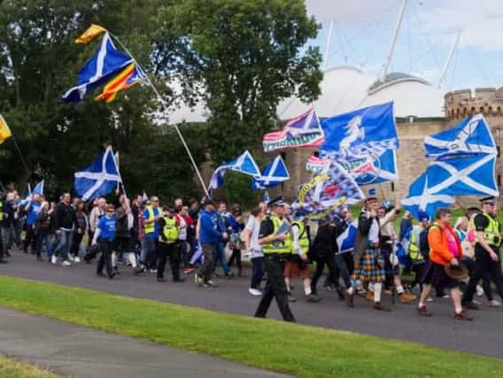 Pro-independence campaigners marched through Edinburgh earlier this month