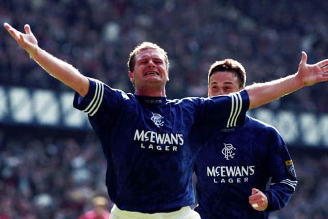 Paul Gascoigne starred for Rangers in the mid-90s. Picture: SNS