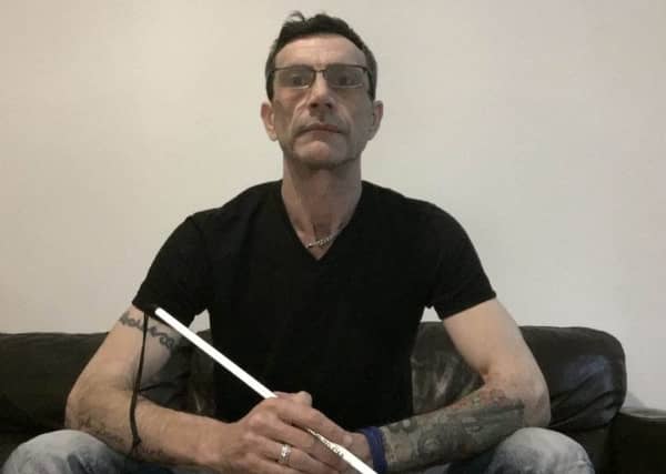 Russell Burton says his poor eyesight means he can no longer work as a professional chef. Picture: Russell Burton.