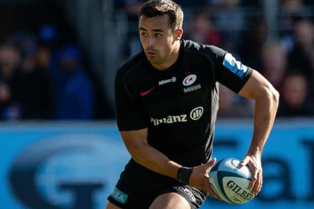 Saracens centre Alex Lozowski has been banned for two weeks for entering a ruck dangerously. Picture: PA