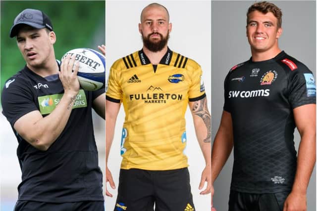 Sam Johnson, Blade Thomson and Sam Skinner. Pictures: SNS Group/Getty Images/Getty Images