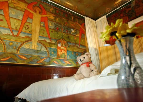 Phoebe Anna Traquair's artwork at Edinburgh's Royal Hospital for Sick Children. Photograph: Toby Williams