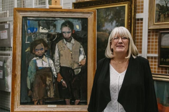 Woman painted by artist Joan Eardley in 1955 sees picture for first time