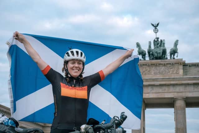 Jenny Graham is set the smash the world record when she arrives in Berlin this afternoon. Picture: Cycling UK