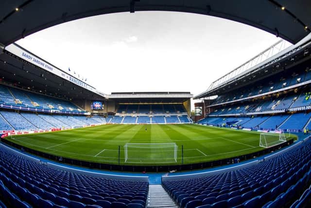 A general view of Ibrox, home of Rangers. Picture: SNS Group