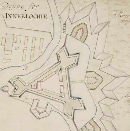 Fort William was built as a show of strength in the Jacobite heartlands of Lochaber following the first rising with this extensive design put forward, but never adopted. A more modest fortification was built   PIC: Courtesy of  British Library.