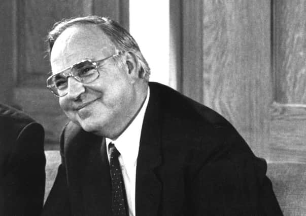 Helmut Kohl was chancellor of Germany from 1982 to 1998 and led the reunification of the country (Picture: Keystone/Getty)