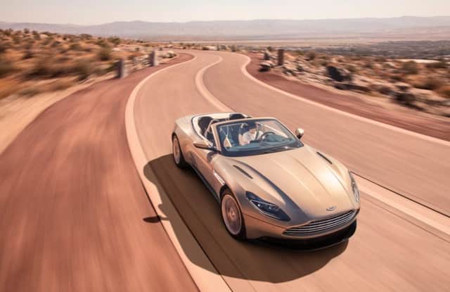 Golly gosh: the Aston Martin Volante convertible.