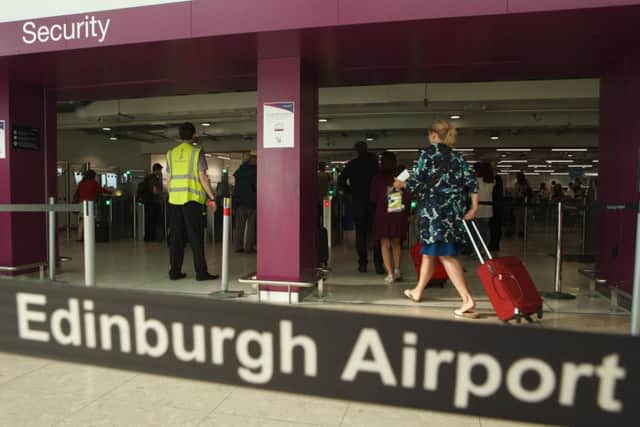 The security Section of Edinburgh Airport. Pic: Toby Williams