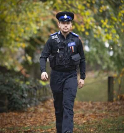 Connor Freel who is a transgender PCSO and has experienced hate crime.  Picture: SWNS