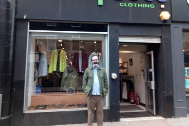 Kevin Reid outside Manifesto