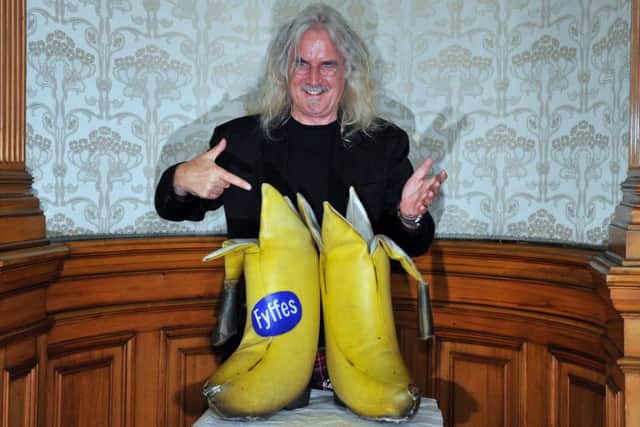 Sir Billy Connolly's 'big banana boots' are famously displayed in the People's Palace (Picture: Robert Perry)