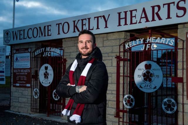 Barry Ferguson is unveiled as the new manager of Kelty Hearts. Pic: Ross Parker/SNS