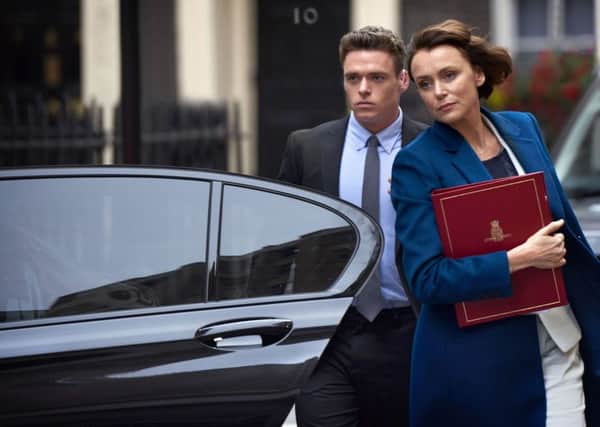 Julia Montague (played by Keeley Hawes) and David Budd (Richard Madden) in the drama Bodyguard. Picture: contributed