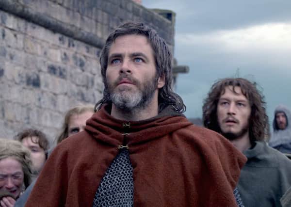 Chris Pine as Robert the Bruce in 'Outlaw King'