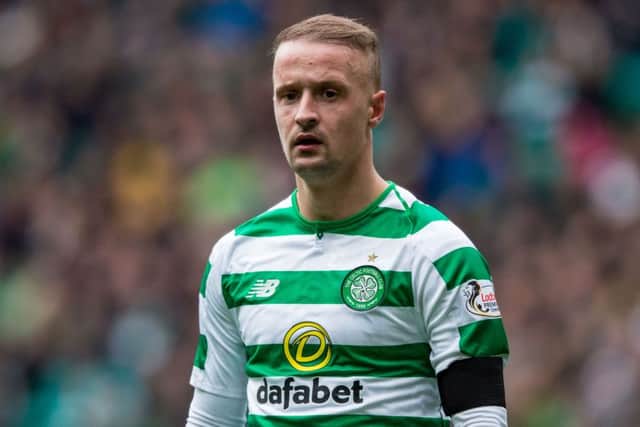 Leigh Griffiths is a doubt for the visit of Hibs. Picture: SNS Group