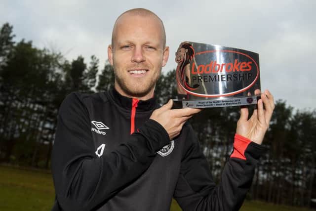 Steven Naismith has had a fine start to the season and was voted player of the month for September. Picture: SNS