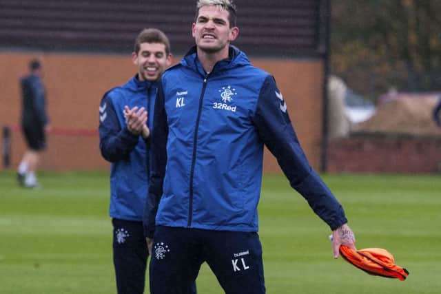 Rangers striker Kyle Lafferty in training. Picture: Paul Devlin/SNS