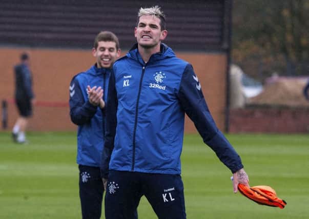 Rangers striker Kyle Lafferty in training. Picture: Paul Devlin/SNS
