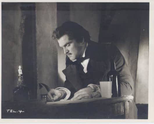 A still from the lost film of Edgar Allan Poes The Tell-Tale Heart made in 1953 starring Stanley Baker.