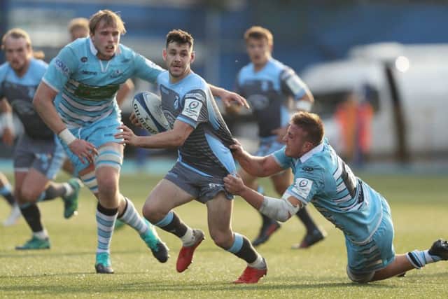 The two sides took to the field wearing light blue kits. Picture: PA