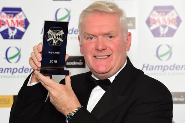 Roy Aitken is inducted in the Scottish Football Hall of Fame.
Picture: Alan Harvey/SNS