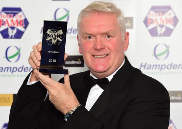 Roy Aitken is inducted in the Scottish Football Hall of Fame.
Picture: Alan Harvey/SNS
