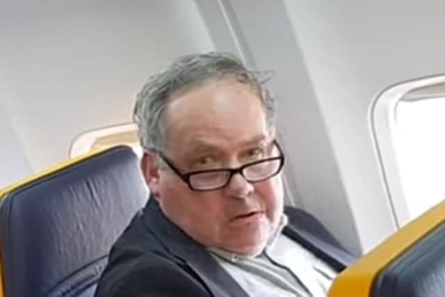 The Man was recorded by other passengers. Picture: David Lawrence/PA Wire