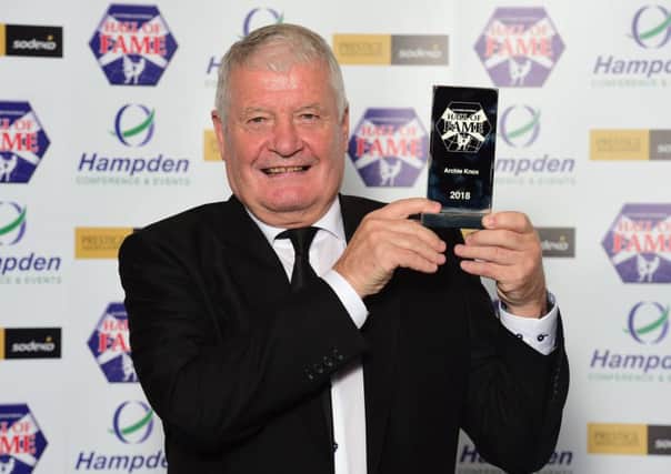 Archie Knox, who was inducted to the Scottish Football Hall of Fame on Sunday, believes Steven Gerrard can take Rangers far in Europe. Pic: Alan Harvey/SNS