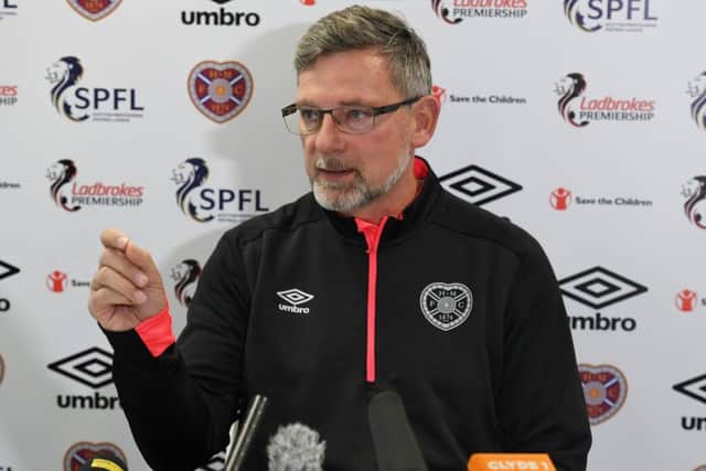 Hearts manager Craig Levein will resist the urge to make multiple team changes against Dundee tonight. Picture: SNS.