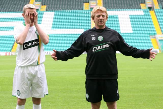 Gordon Strachan signed Derek Riordan for Celtic but barely started the striker. Picture: SNS