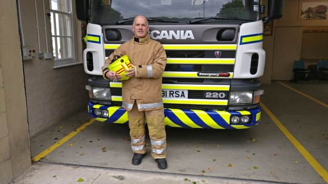 Tim Clarke, Geography teacher at Gordonstoun School, who is also the Watch Manager at the Fire Station based at the school