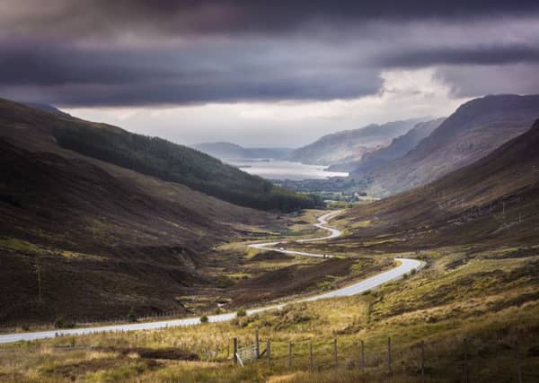 The road through Glen Doherty on the way to Loch Maree forms part of the North Coast 500 which was recommended by Lonely Planet. PIC: Flickr/Creative Commons/Neil Williamson.