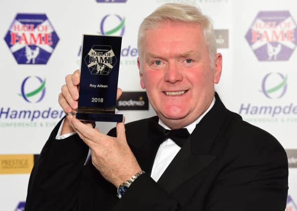 Roy Aitken after his induction to the Scottish Football Hall of Fame.

 Picture; Alan Harvey/SNS