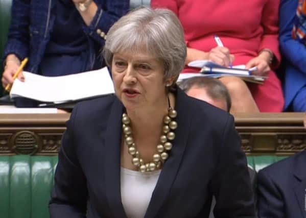 The Prime Minister will attend a meeting of the Conservative backbench 1922 Committee in Parliament just days after one anonymous opponent suggested she should bring her own noose to the gathering. Picture; PA
