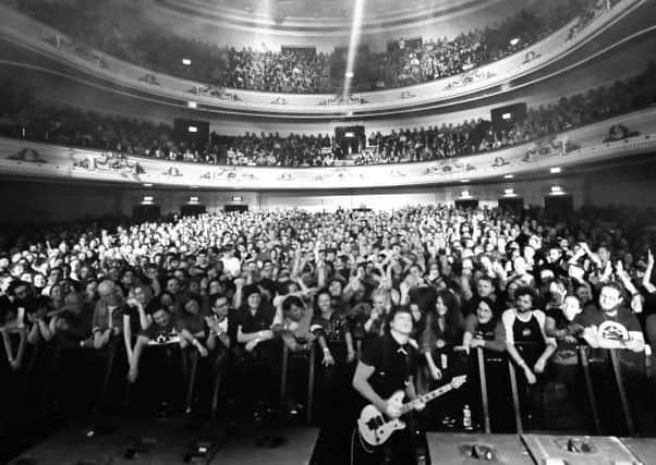 The Jack White gig at the Usher Hall in Edinburgh on Sunday when all mobile phones were banned from the auditorium and placed in lockable pouches. Picture: Contributed