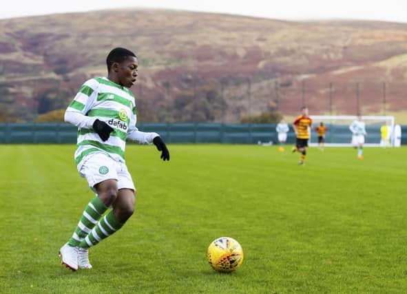 Karamoko Dembele starts a game for Celtic's reserves for the first time. Picture: SNS