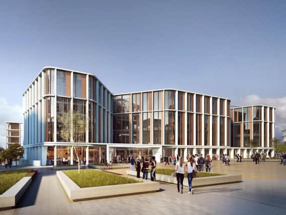 The research hub is the first building of a 1bn development on the site of the former Western Infirmary.