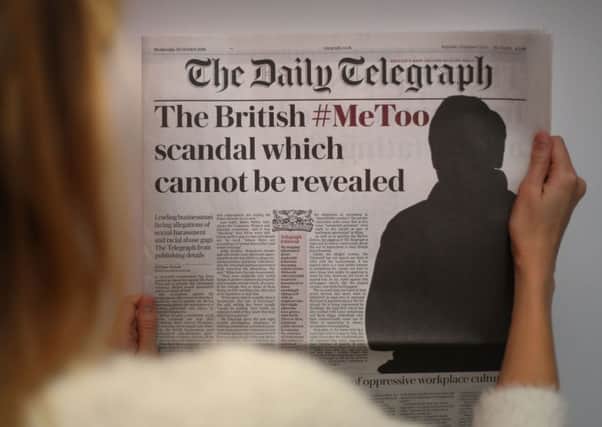 The front page of The Daily Telegraph published on Wednesday. Picture: PA