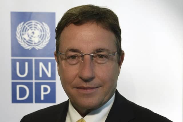Achim Steiner said: 'Our goal is to explore and test new ways of channeling finance to focus on inclusive, nature-based SMEs'. Picture: UNDP / Andrew Hein