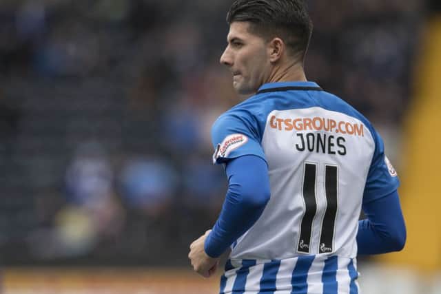 Jordan Jones was hit with a two-game ban for simulation but Kilmarnock insist the player did not dive. Picture: SNS Group