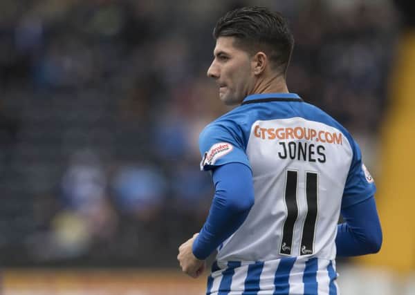 Jordan Jones was hit with a two-game ban for simulation but Kilmarnock insist the player did not dive. Picture: SNS Group