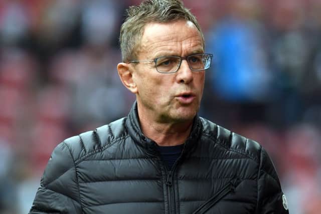 Leipzig's head coach Ralf Rangnick. Picture: Christof Stache/AFP/Getty Images