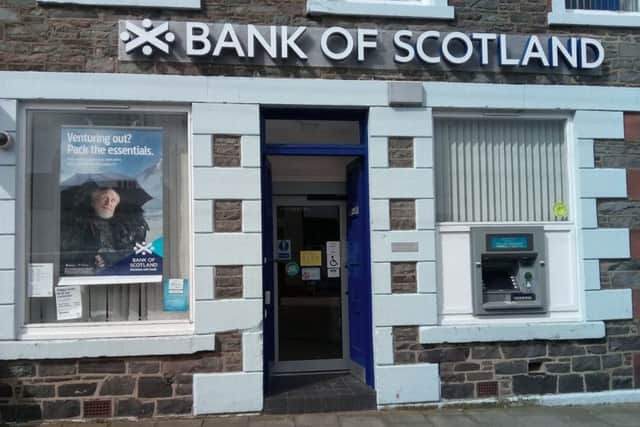 The lender, which owns Bank of Scotland, saw a 7 per cent fall in profits in the quarter. Picture: Louise Kerr.