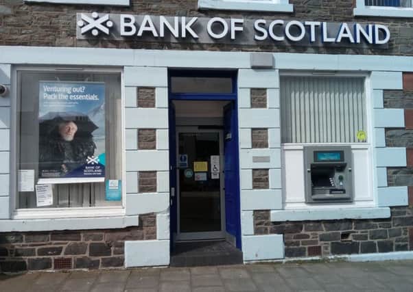 The lender, which owns Bank of Scotland, saw a 7 per cent fall in profits in the quarter. Picture: Louise Kerr.