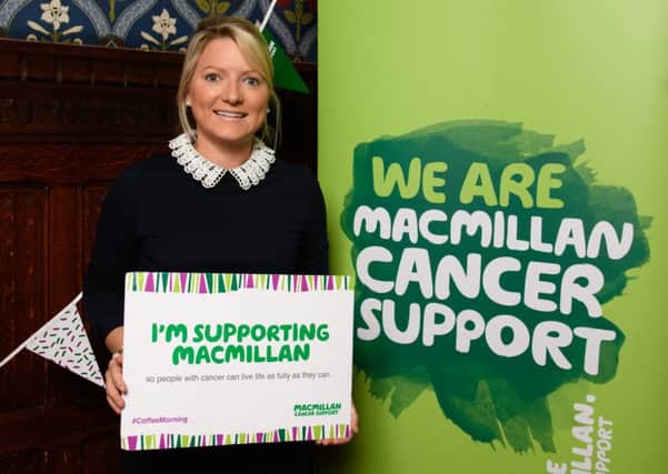 Angus MP Kirstene Hair, who attended the Macmillan Cancer Support event at Westminster.