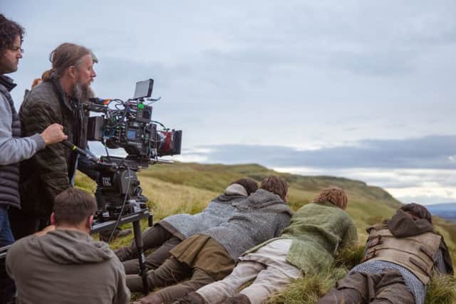 Mackenzie is proud of the fact the makers of Outlaw King put a very large amount of money into the Scottish economy. With the exception of one scene shot in Berwick-upon-Tweed, he and regular producer Gillian Berrie figured out ways to keep the entire shoot in Scotland.