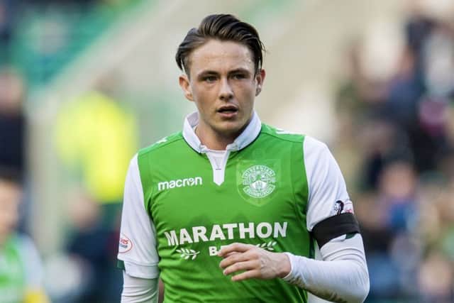 Scott Allan in action for Hibs during his second spell at the club last season. Picture: SNS Group