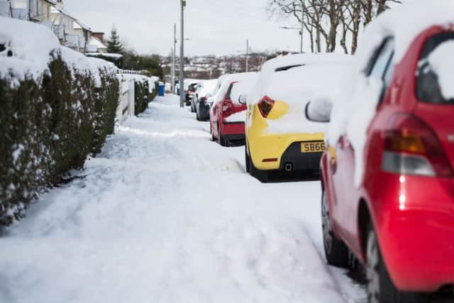 Parts of Scotland are expected to be hit by snow, sleet and hail. Picture: John Devlin